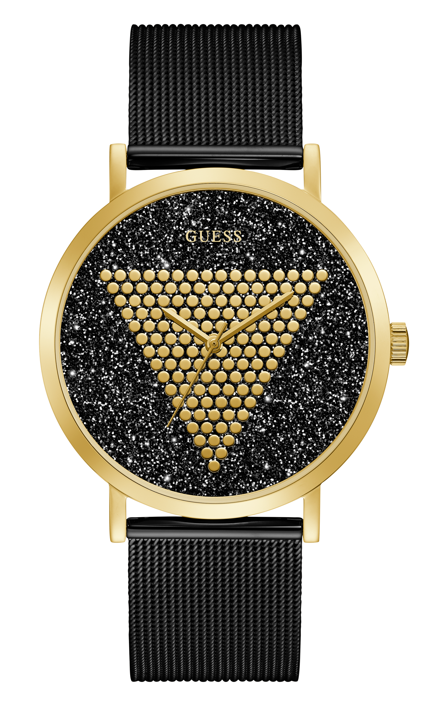 Guess 44 mm Mens Gold Analog Watch GW0049G2