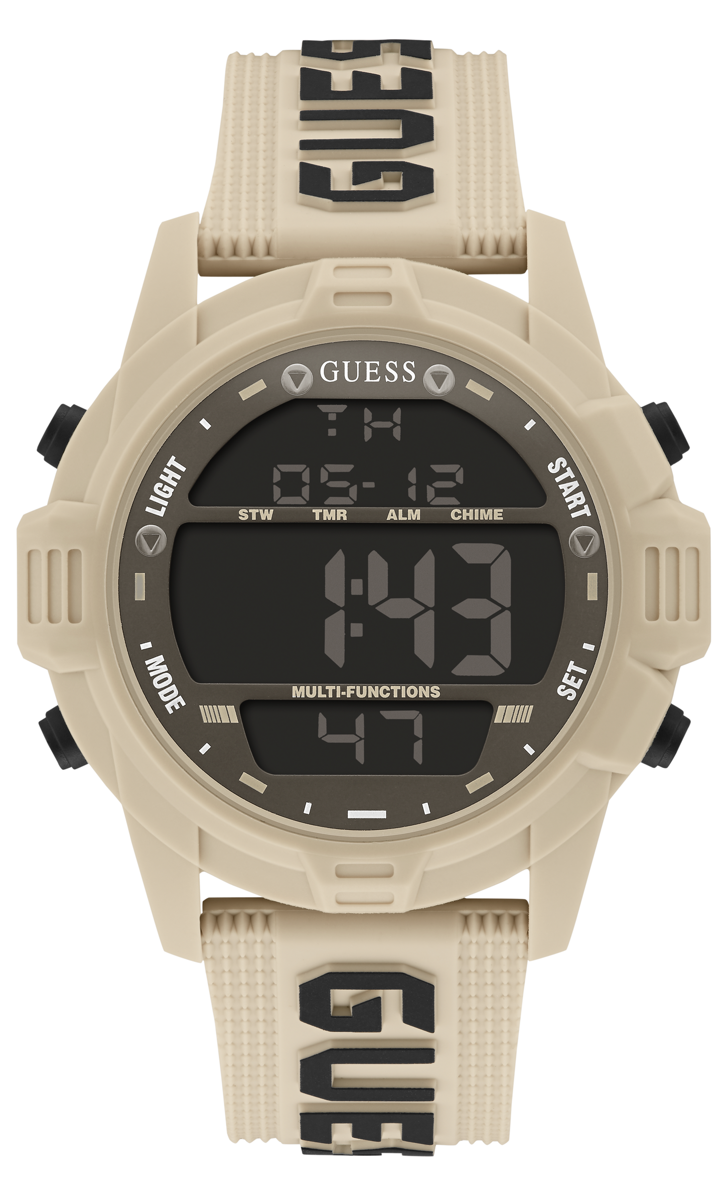 Guess Men Black Dial Digital Watch - GW0050G5