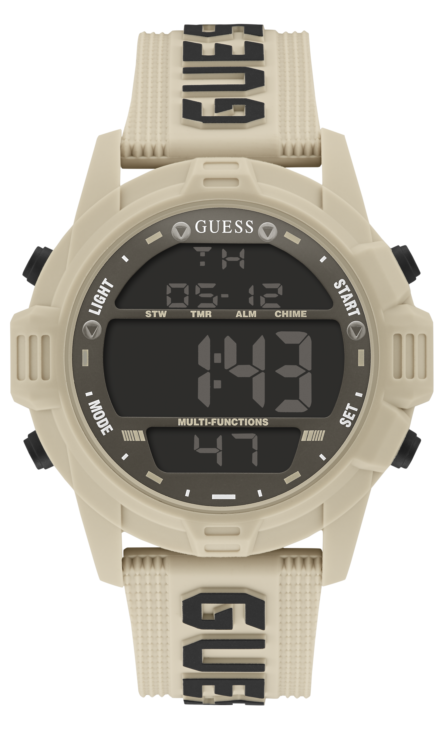 Guess 48 mm Men Black Dial Digital Watch GW0050G5