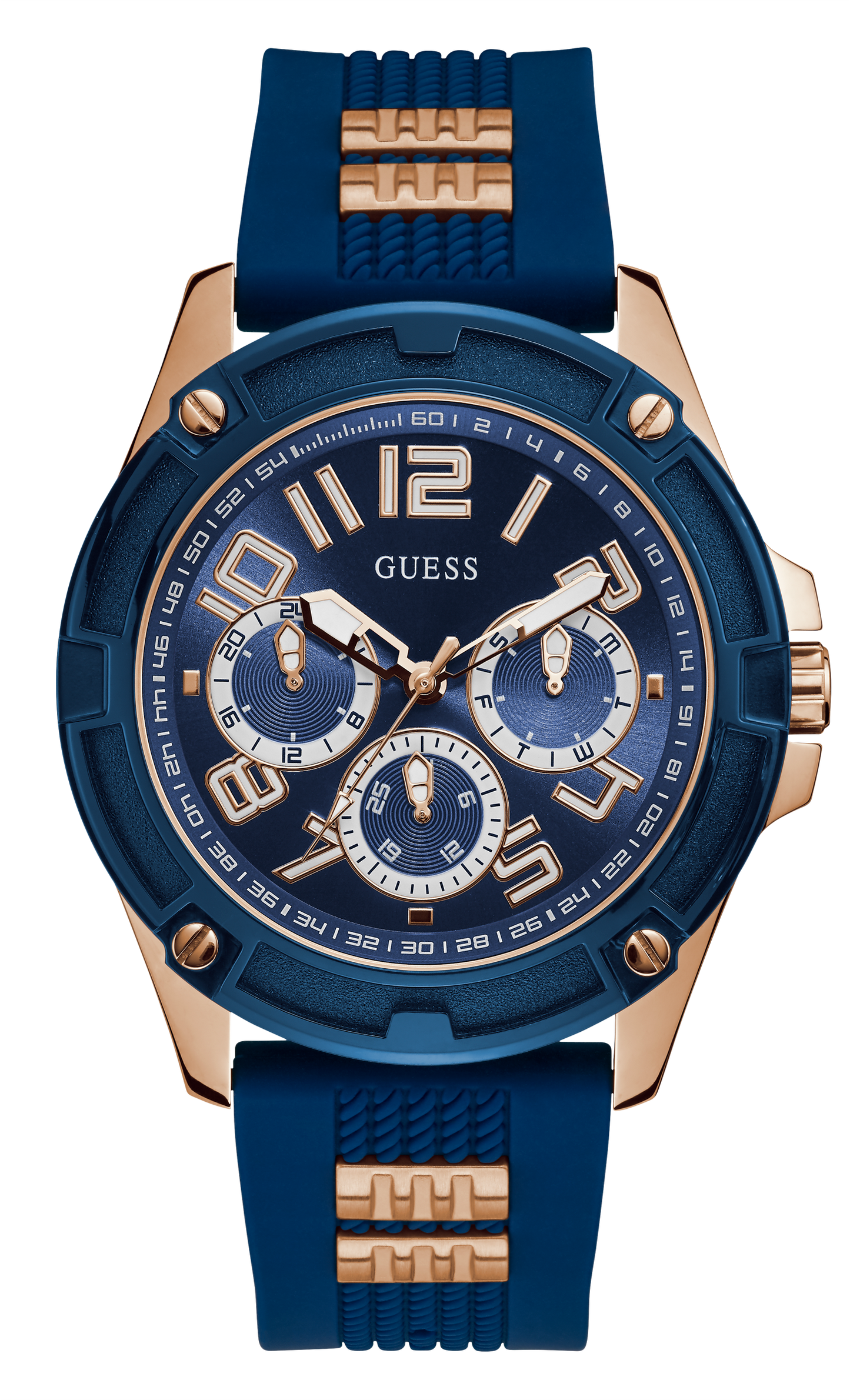 Guess Men Blue Dial Analog Watch - GW0051G3