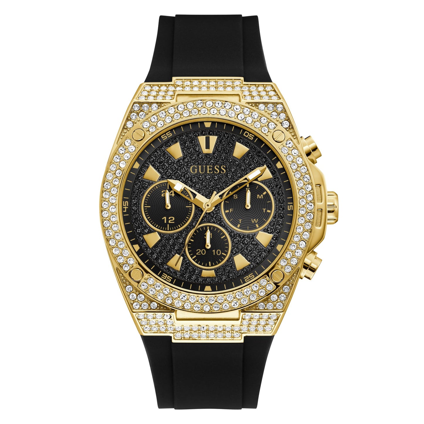 Guess Sport 45 mm Black Dial Men Chrono Watch- GW0060G2M