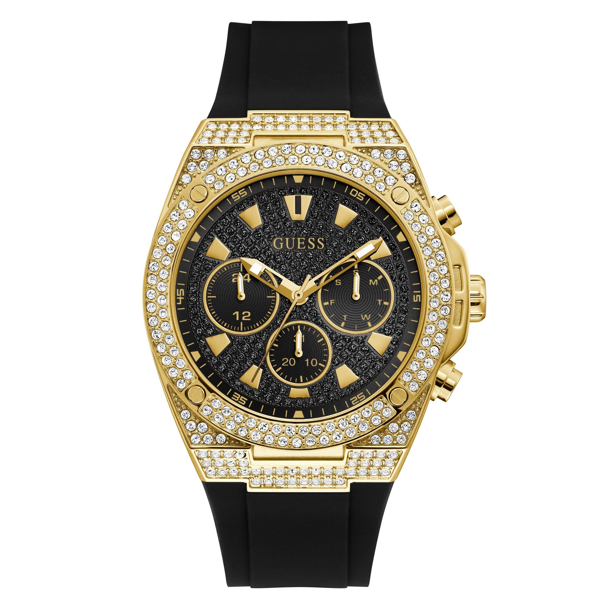 Guess Sport 45 mm Black Dial Men Chrono Watch GW0060G2M