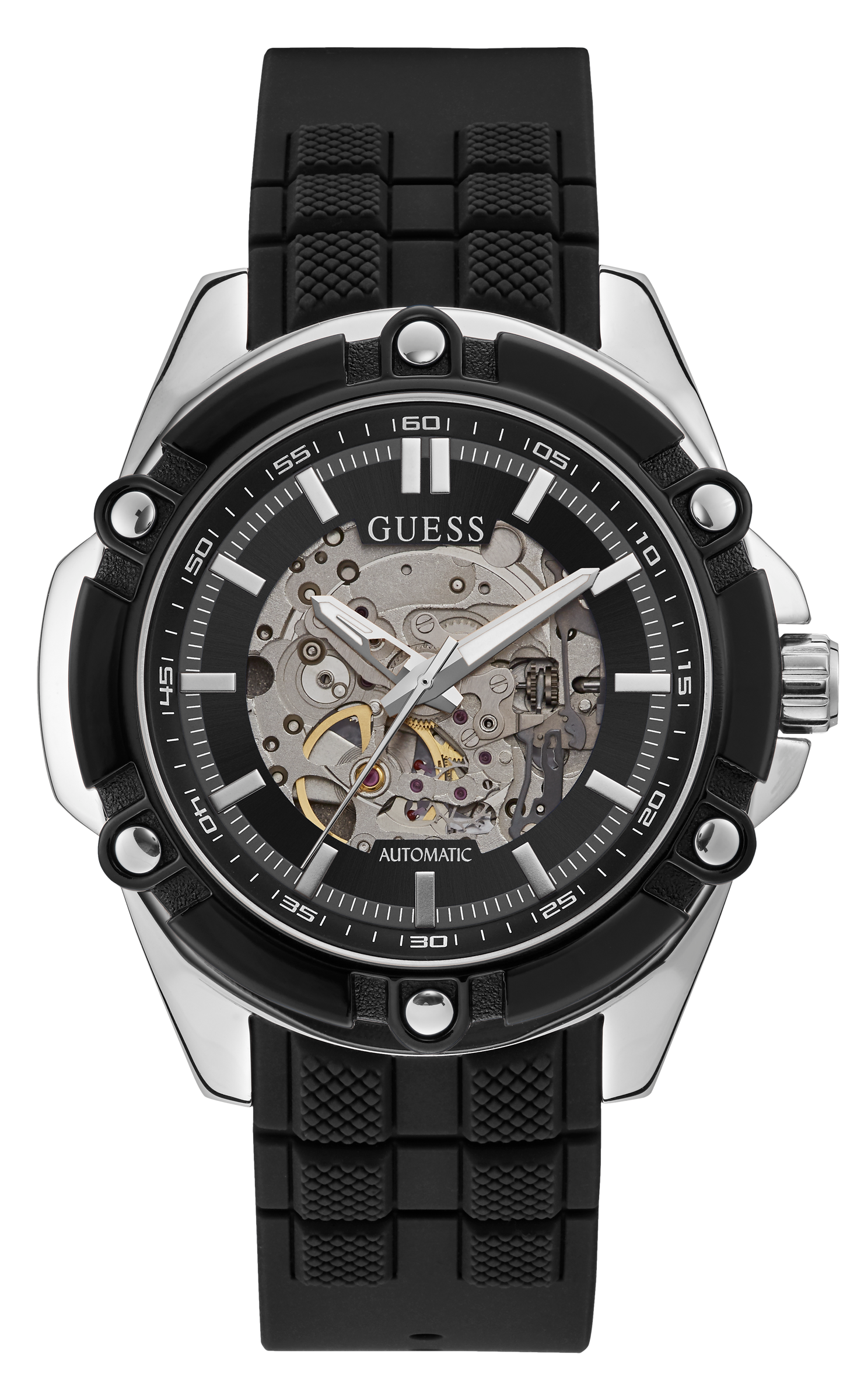 Guess 47 mm Men Black Dial Analog Watch GW0061G1