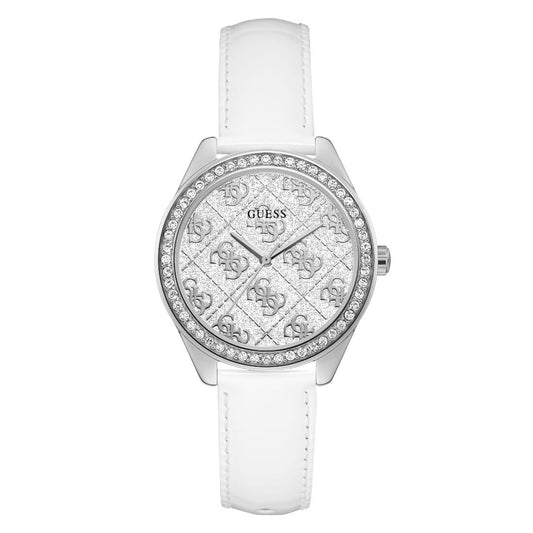 Guess Women 36.5 mm Size White Dial Analog Watch - GW0098L1