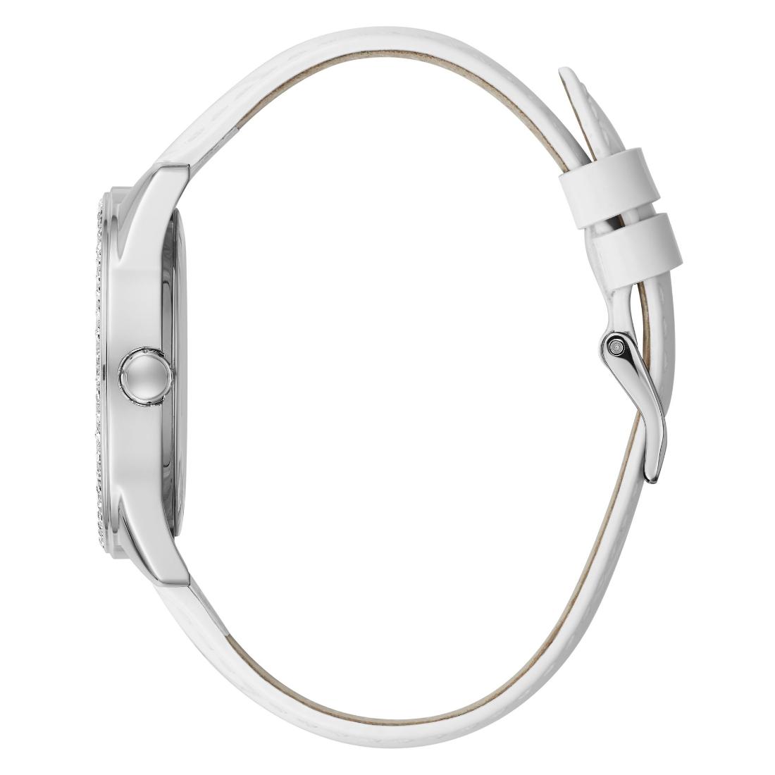 Guess Women 36.5 mm Size White Dial Analog Watch - GW0098L1
