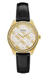 Guess 37 mm Ladies Black/Gunmetal Analog Watch GW0098L3