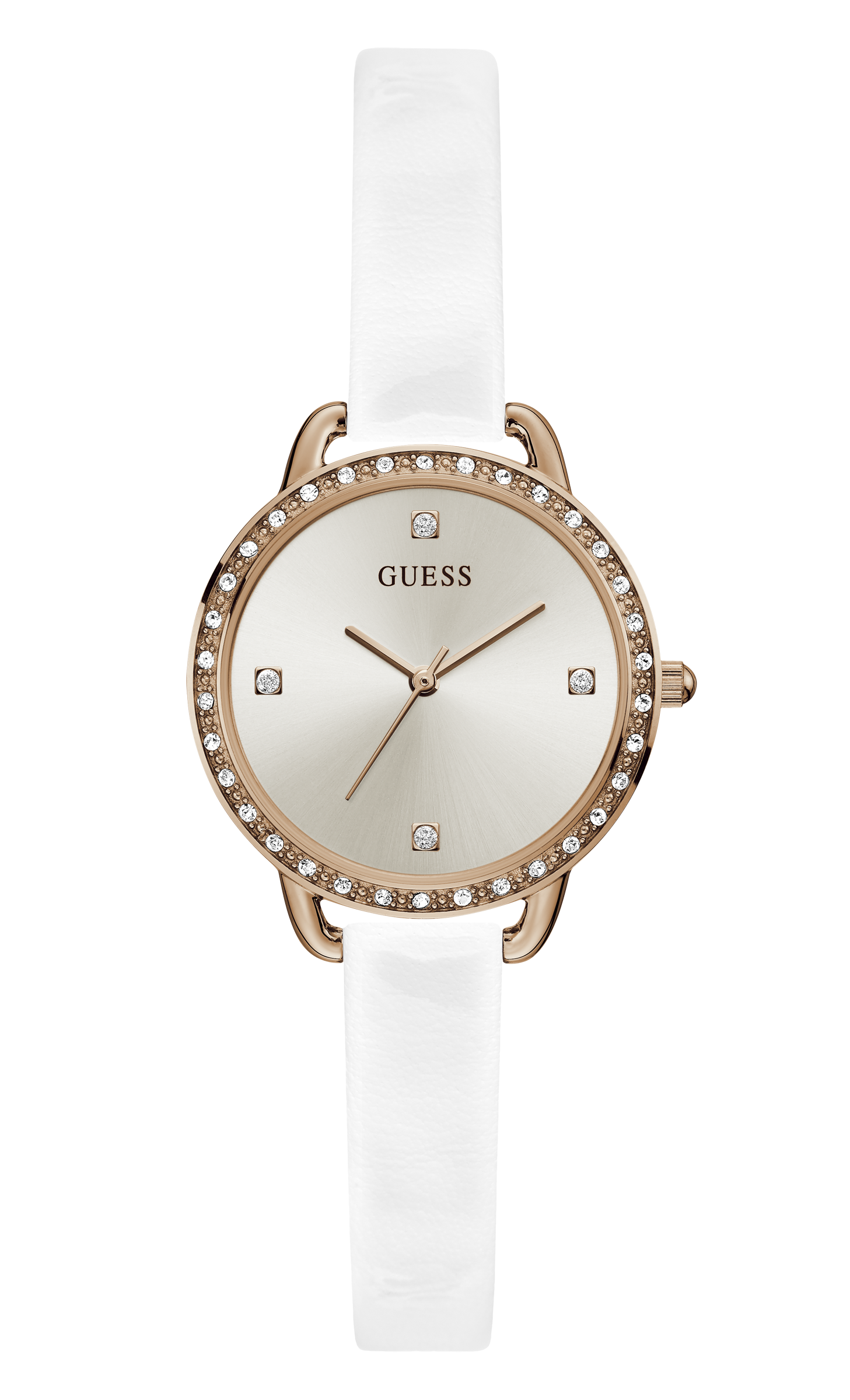 Guess 30 mm Women White Dial Analog Watch GW0099L4