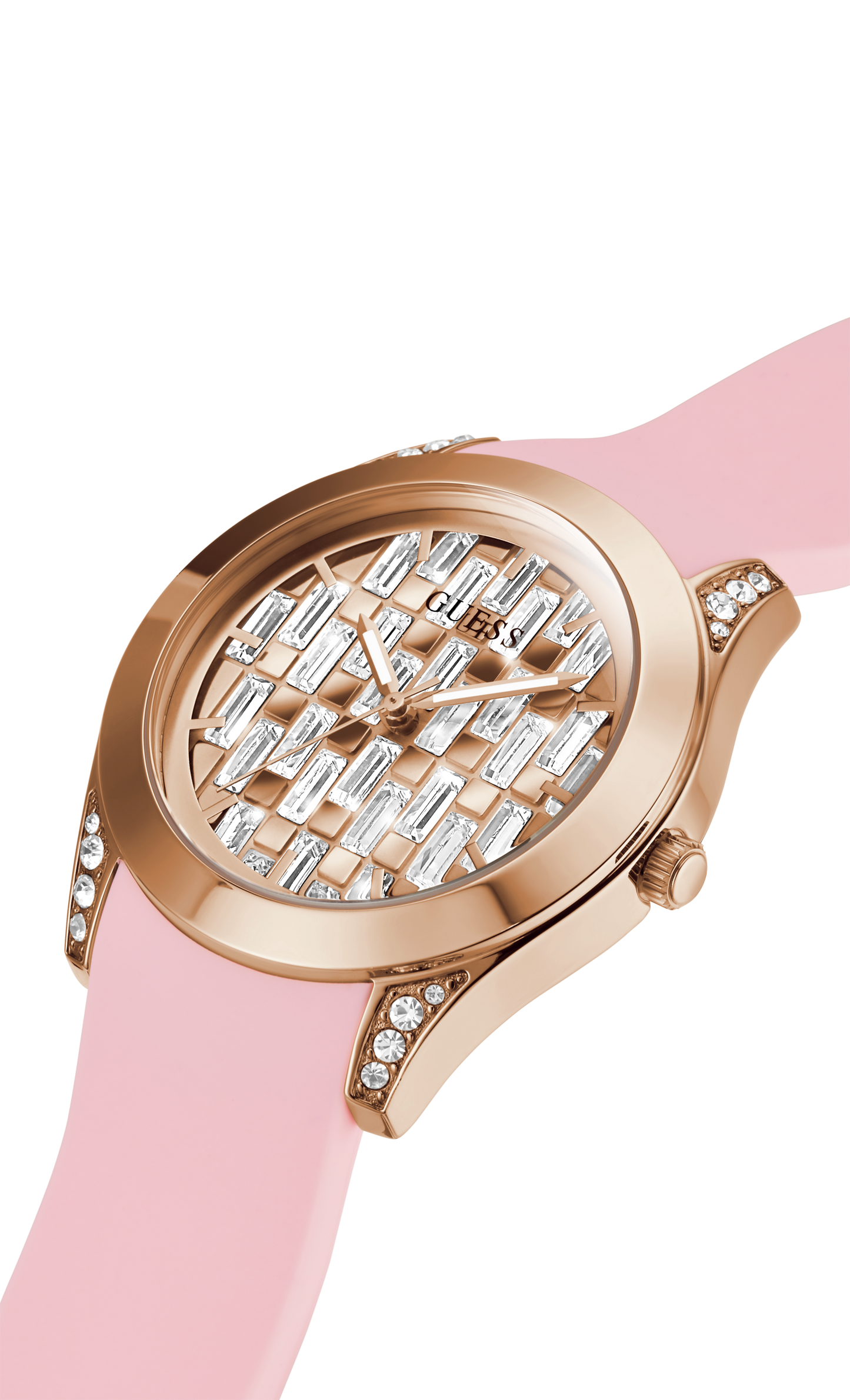 Guess Women Rose Gold Dial Analog Watch - GW0109L2