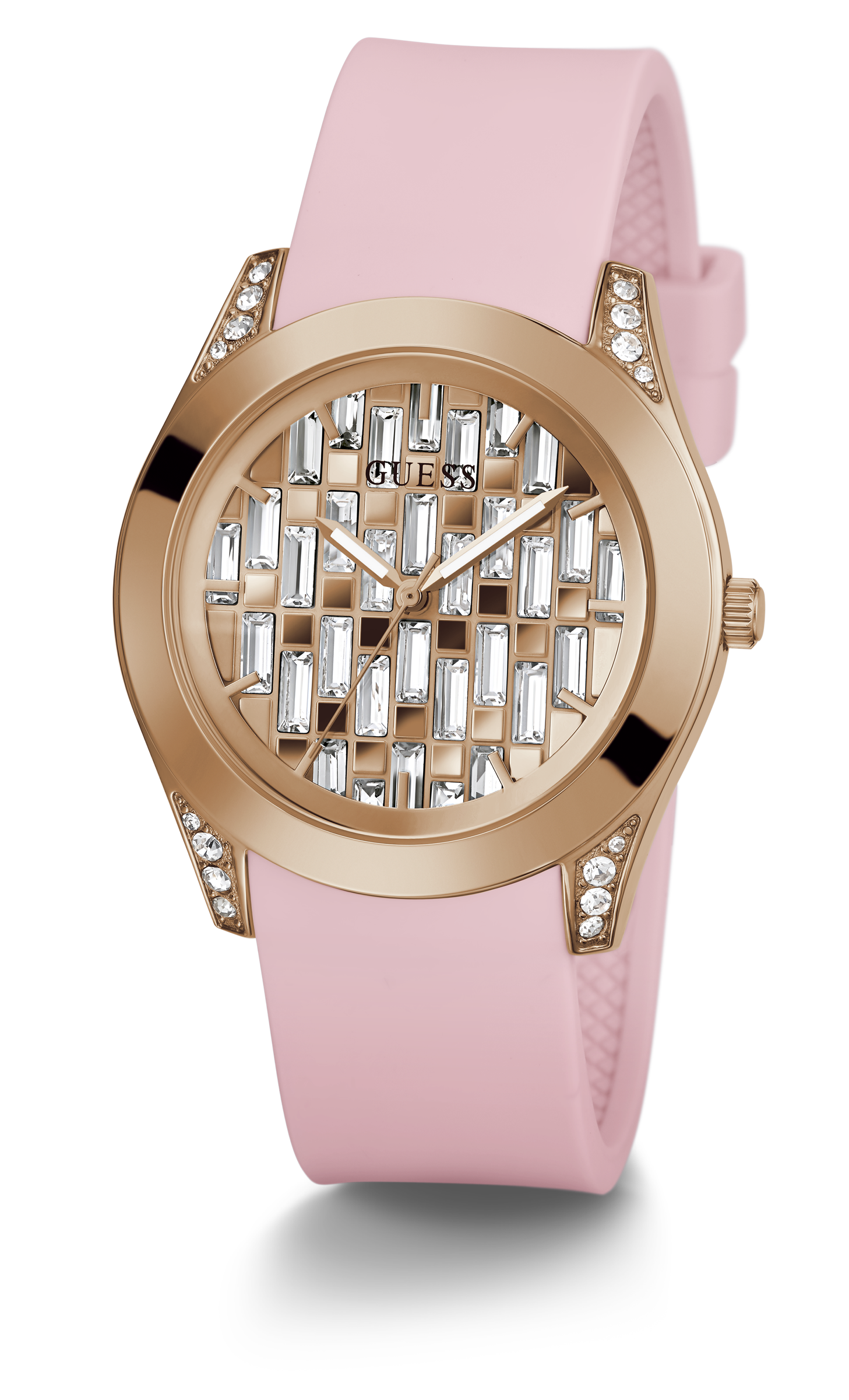 Guess 39 mm Women Rose Gold Dial Analog Watch GW0109L2