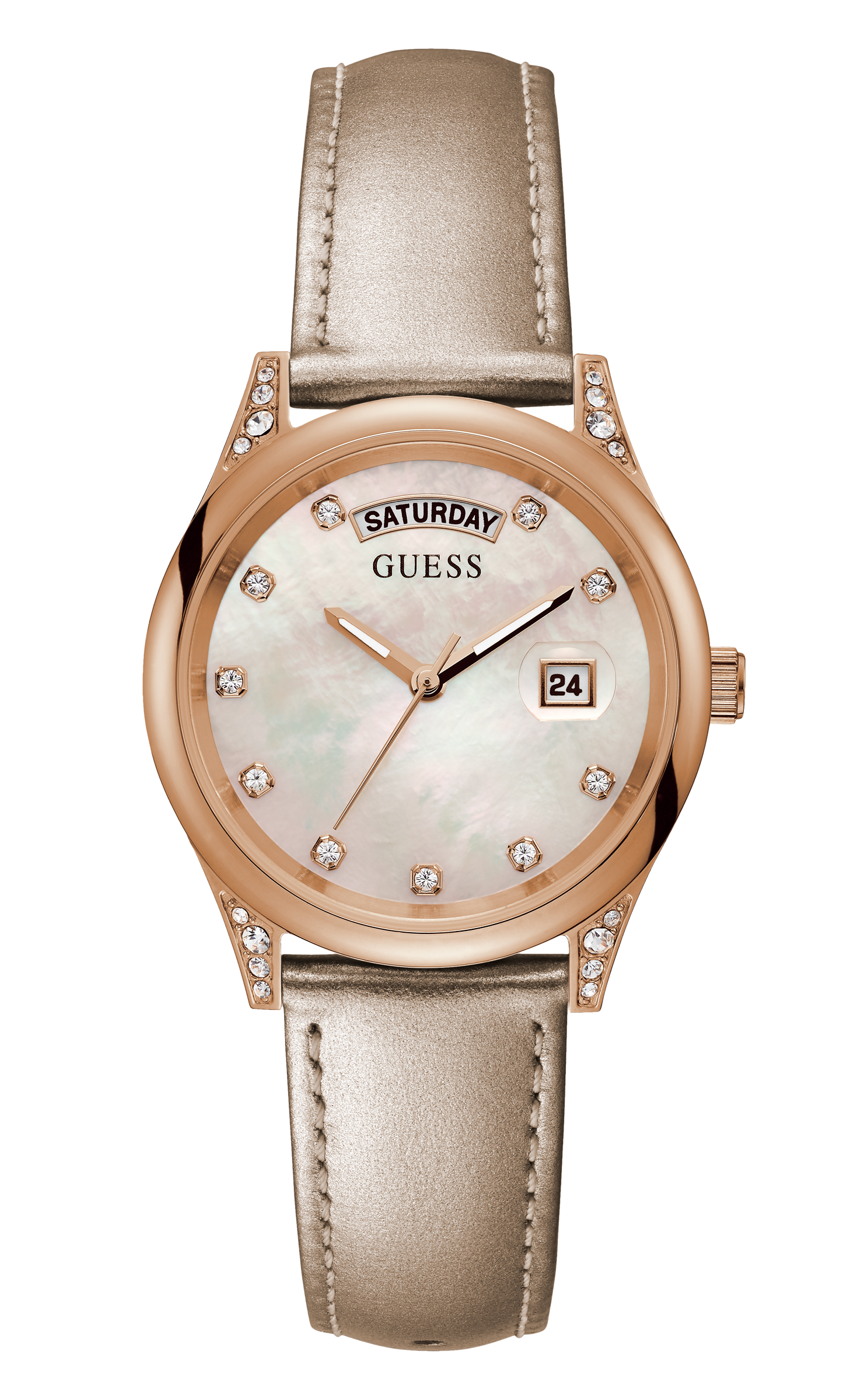 Guess 36 mm Women MOP Dial Analog Watch GW0117L1