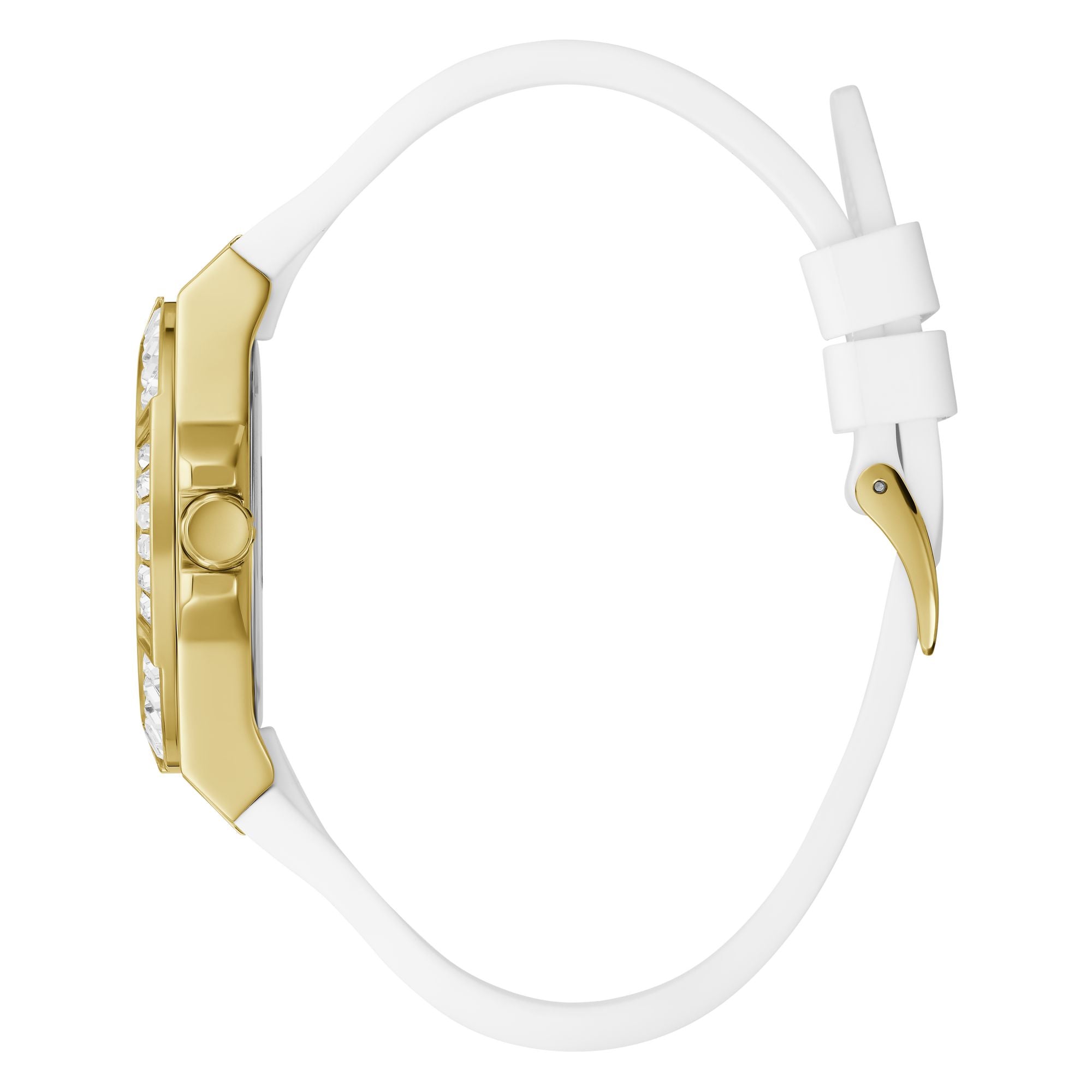 Guess 39 mm White Dial Women Analog Watch GW0118L5