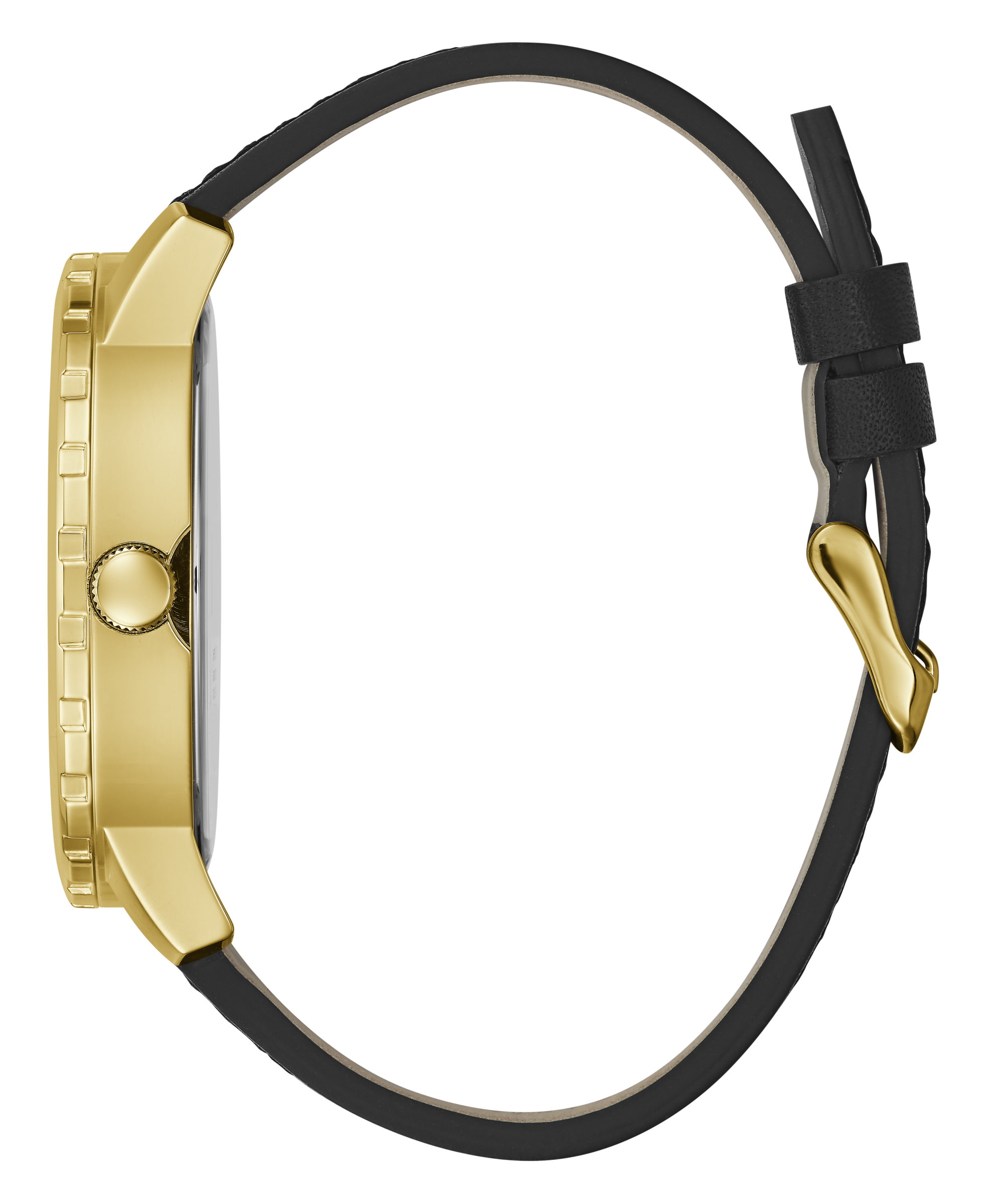 Guess 48 mm Mens Gold Analog Watch GW0201G1