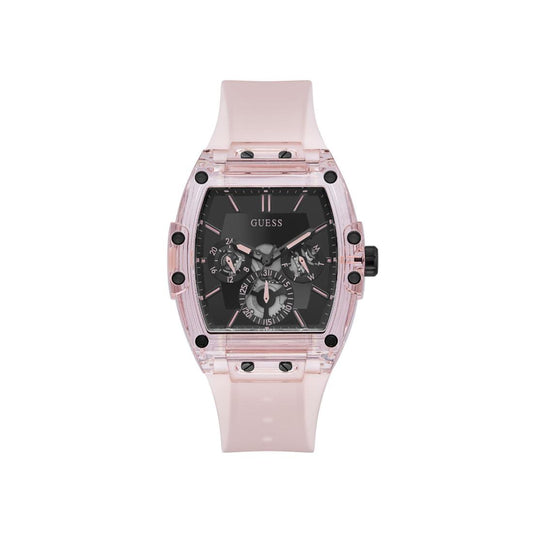 Guess Men 41.5 mm Size Black Dial Rectangle Analog Watch - GW0203G11