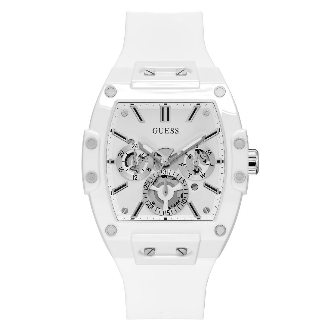 Guess Silver Dial 41.5 mm Men Analog Watch GW0203G2