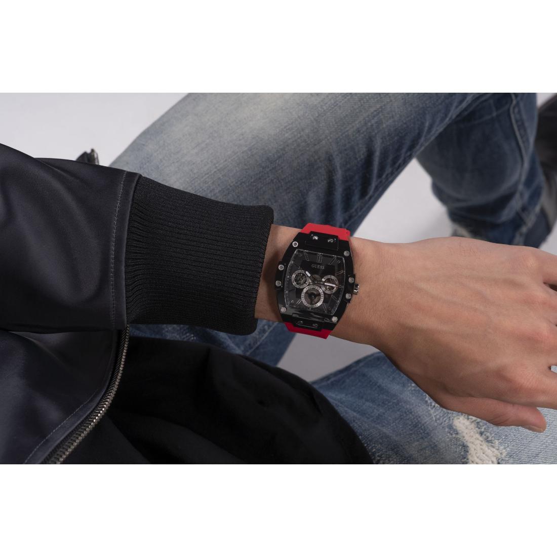 Guess Phoenix 41.5 mm Size Black Dial Men Analog Watch GW0203G4