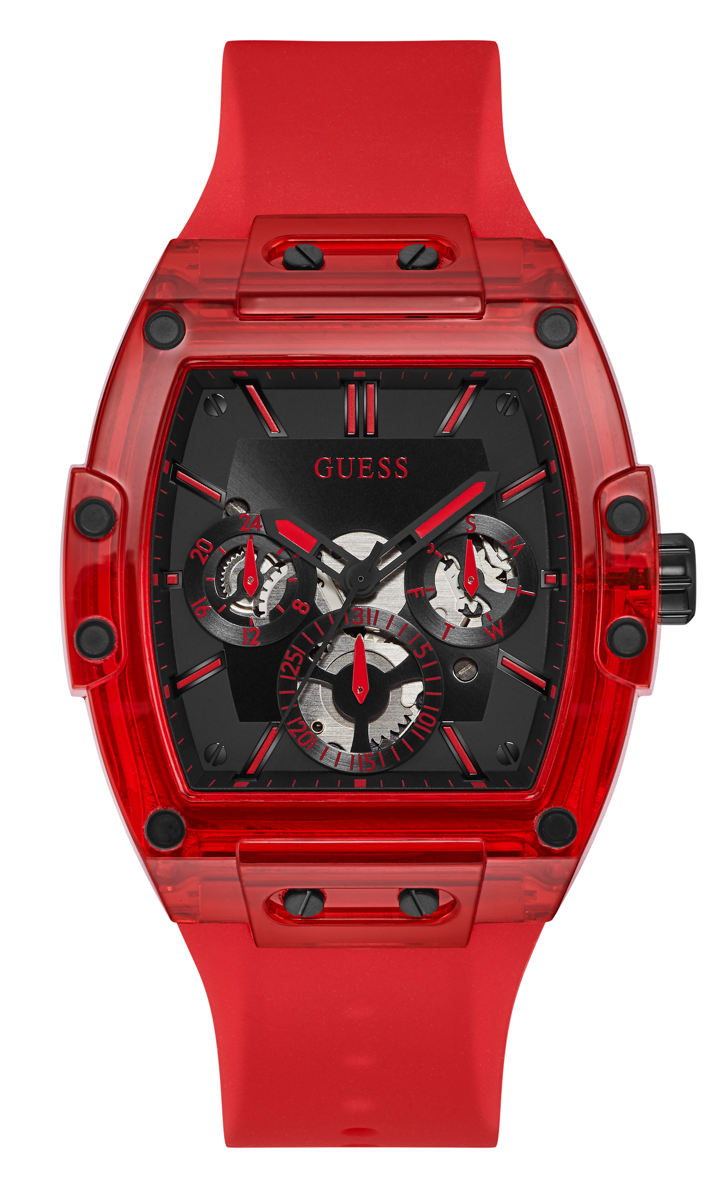 Guess Men Black Dial Analog Watch - GW0203G5