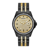 Guess Golden Dial Men Stainless Steel Strap Analog Watch GW0218G3