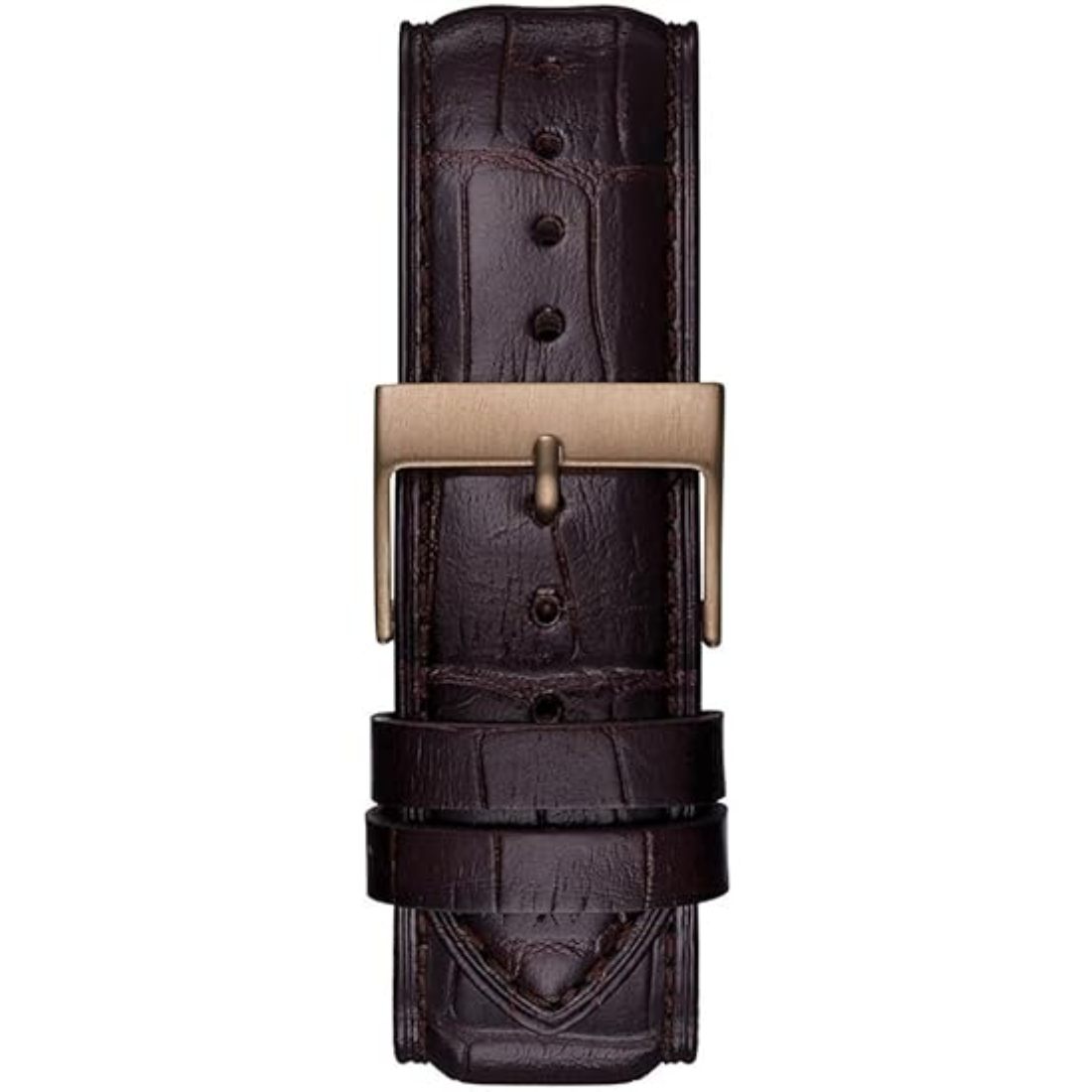 Guess Leather Analog Blue Dial Men's Watch-GW0221G2