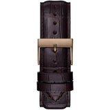 Guess Leather Analog Blue Dial Men's Watch GW0221G2