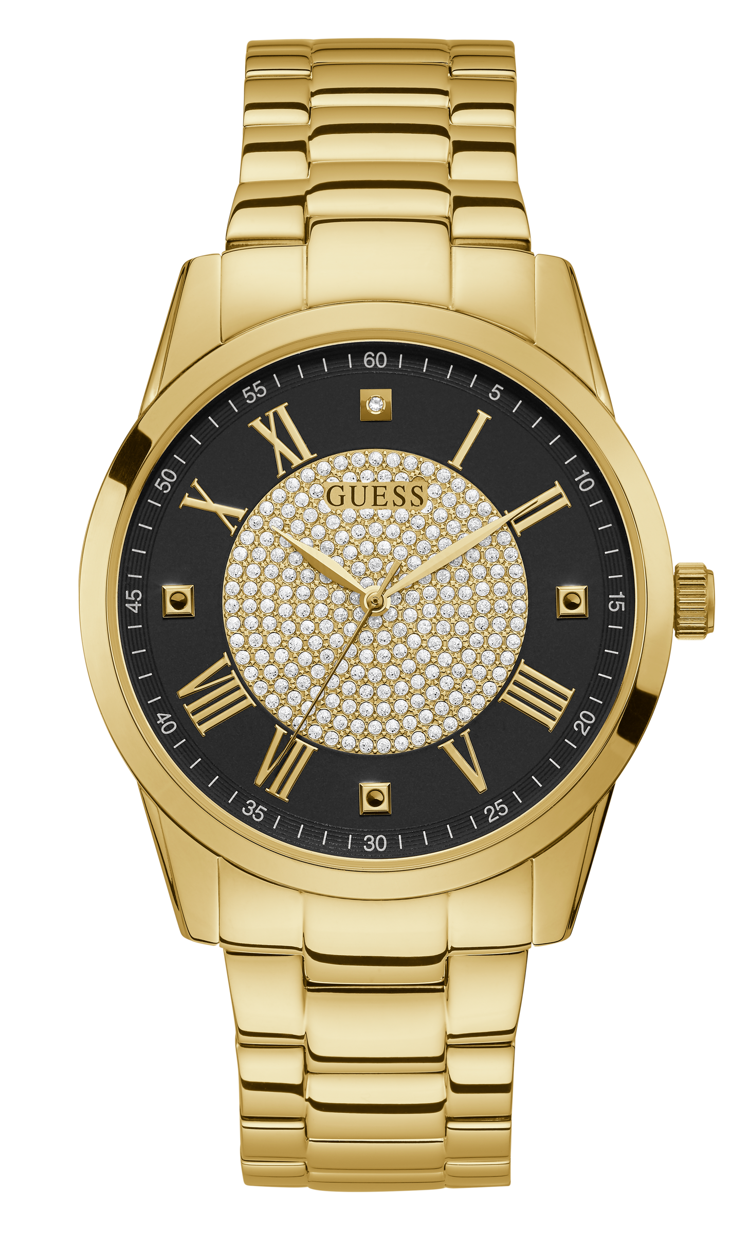 Guess 42 mm Mens Gold Watch GW0236G1