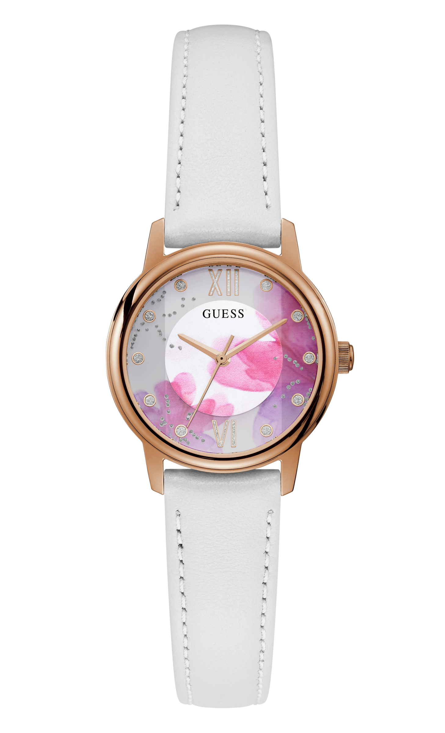 Guess 28 mm Women Floral Print Dial Analog Watch GW0241L1