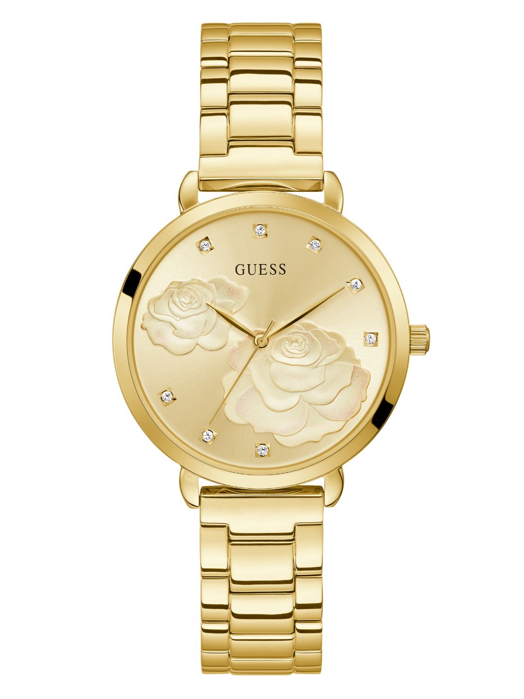 Guess Ladies Dress Floral Print Watch GW0242L2