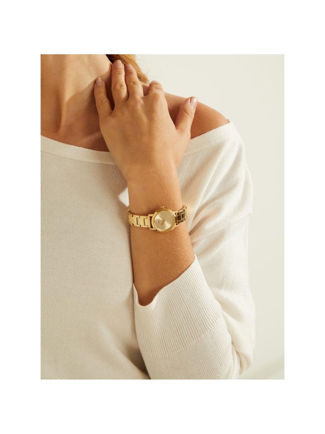 Guess Dress Women 25 mm Gold Dial Analog Watch GW0244L2