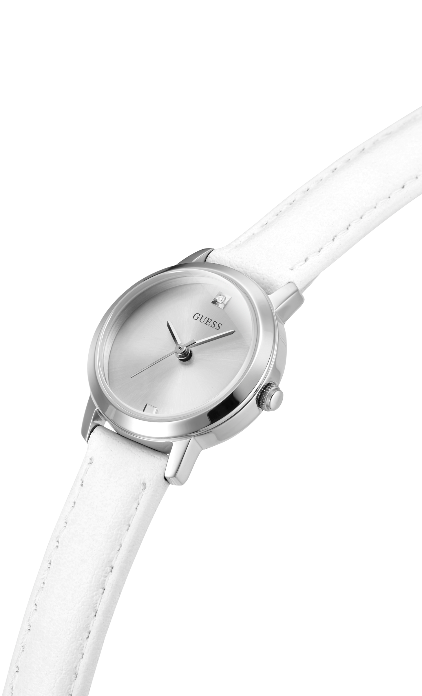 Guess 25 mm Women Silver Dial Analog Watch GW0246L1
