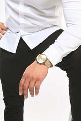 Guess Analog Beige Dial Men's Watch GW0248G2