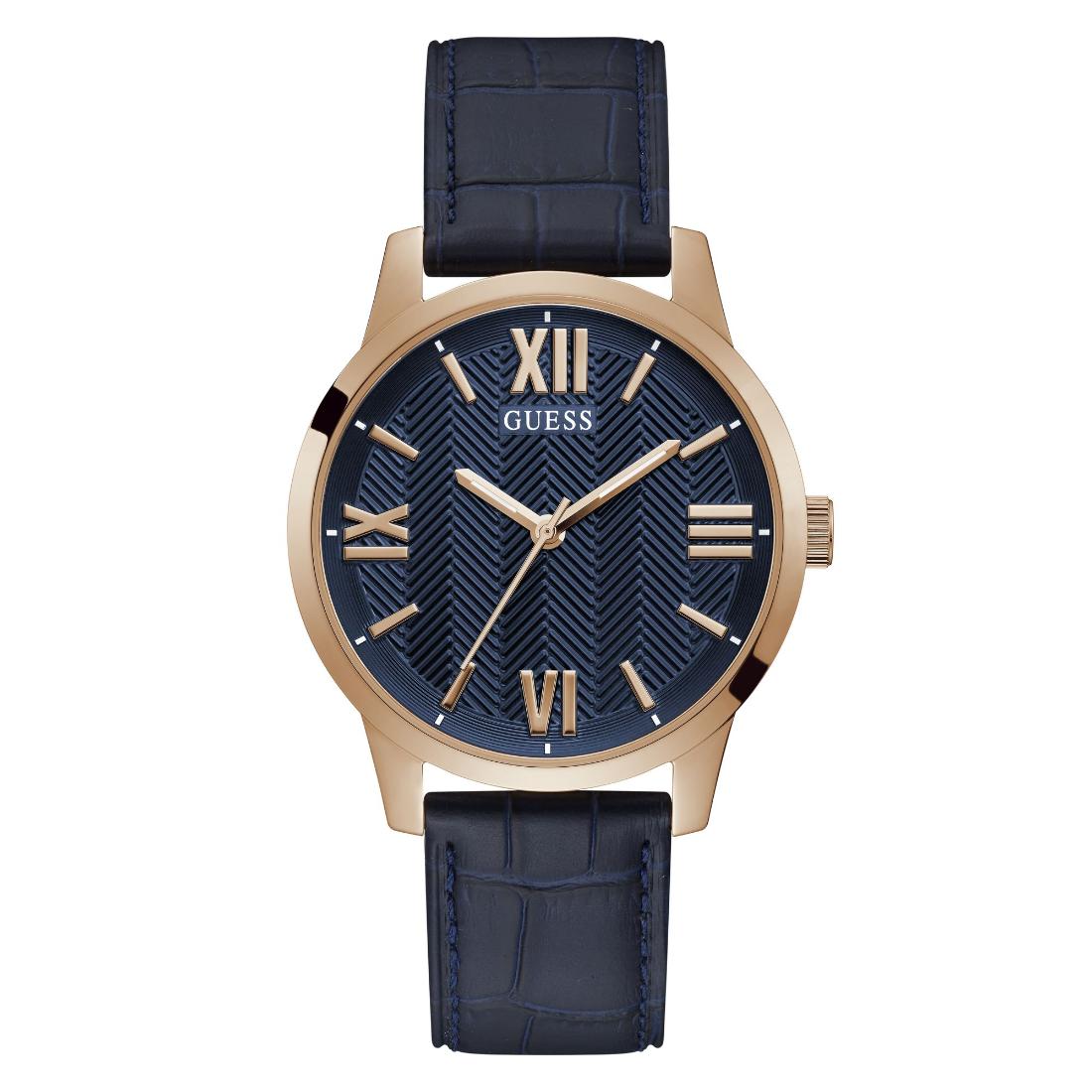 Guess Men 42 mm Blue Dial Analog Watch GW0250G3