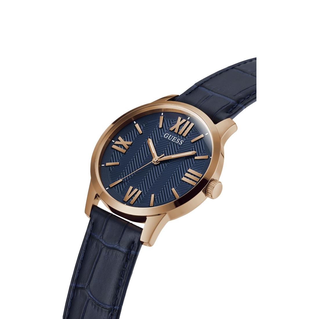 Guess Men 42 mm Blue Dial Analog Watch GW0250G3