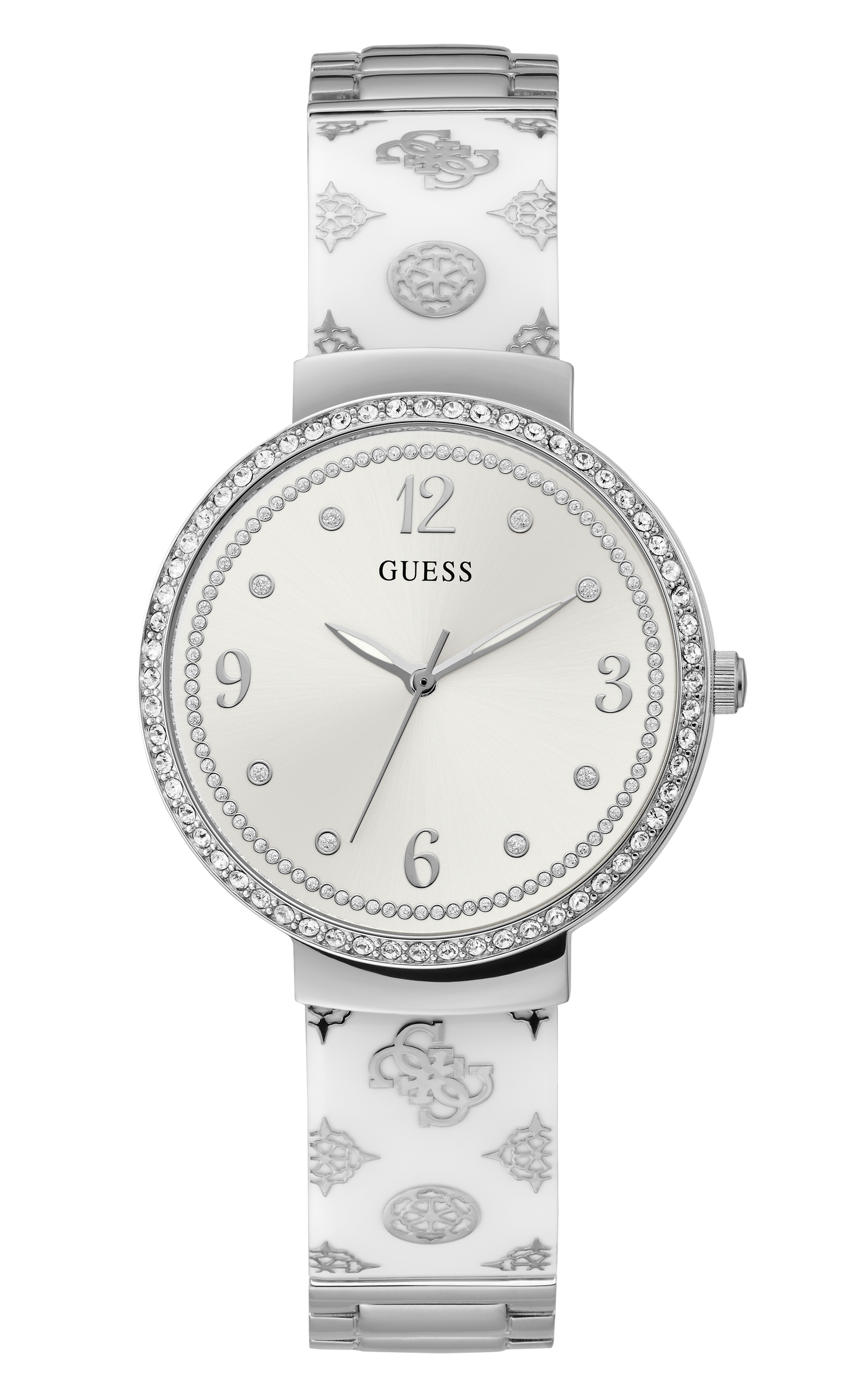 Guess 36 mm Women White Dial Analog Watch GW0252L1