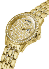 Guess Round 38mm Champagne Dial Analog Women Watch GW0254L2
