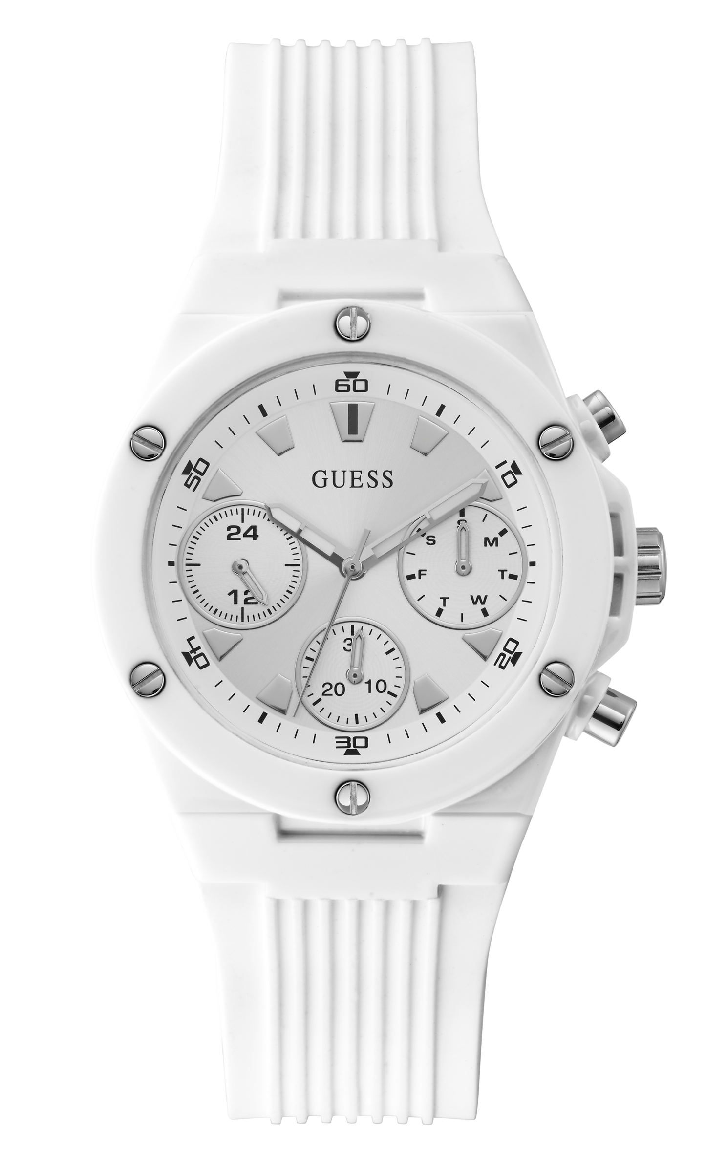 Guess Women White Dial Analog Watch - GW0255L1