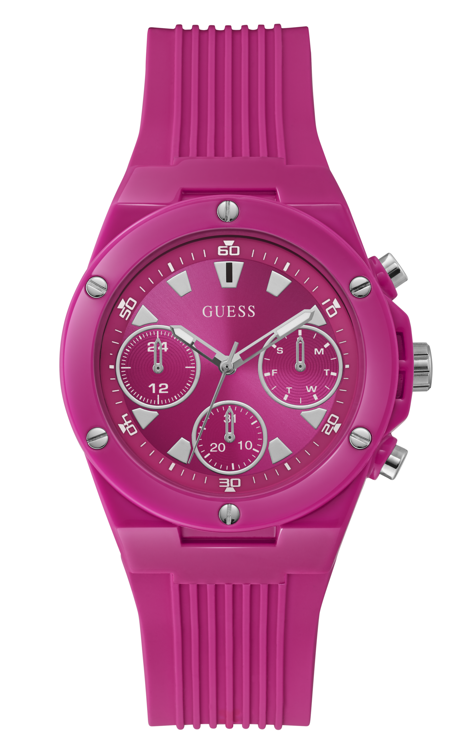 Guess 39 mm Women Pink Dial Analog Watch GW0255L3