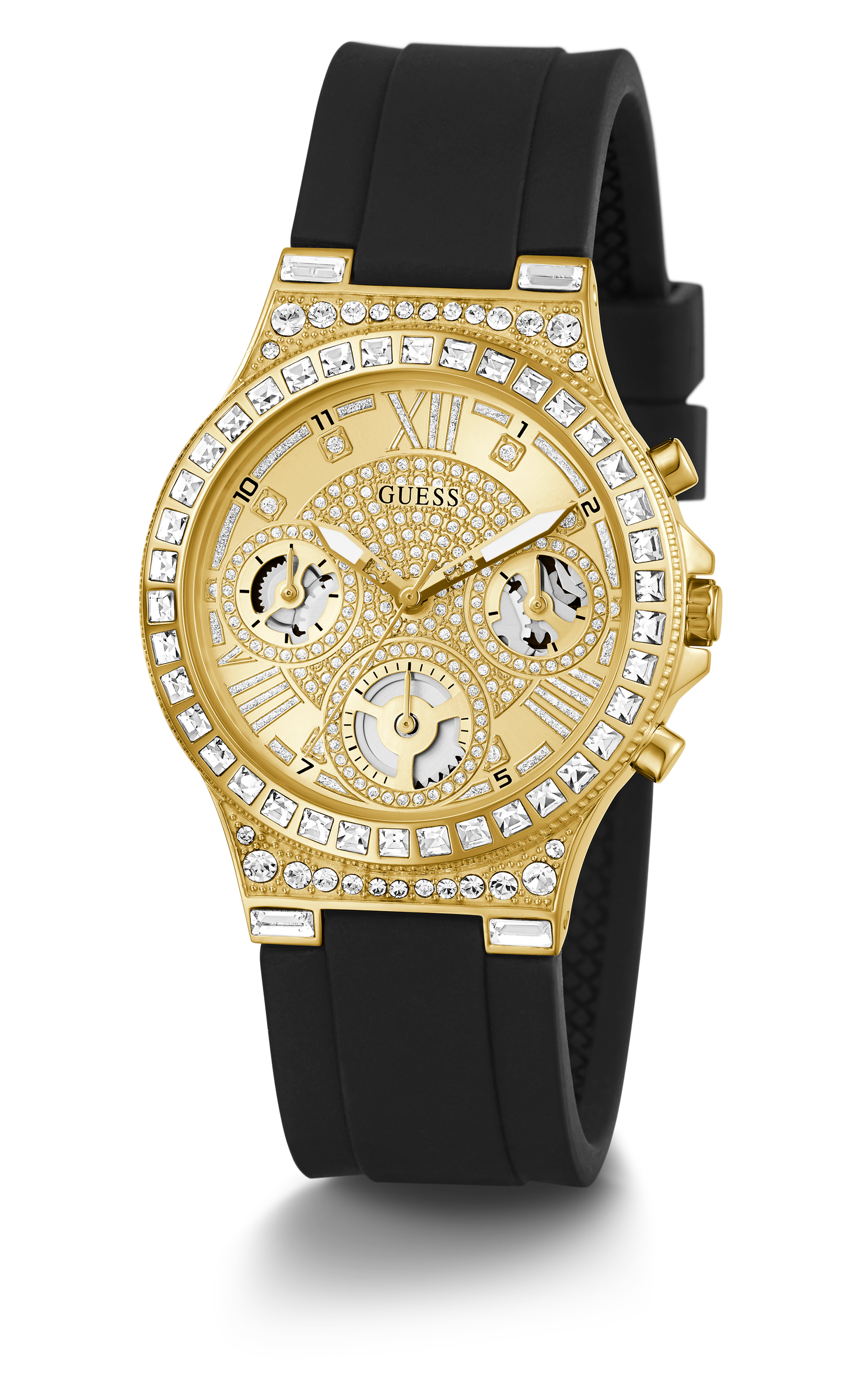 Guess 36 mm Gold Dial Women Analog Watch GW0257L1