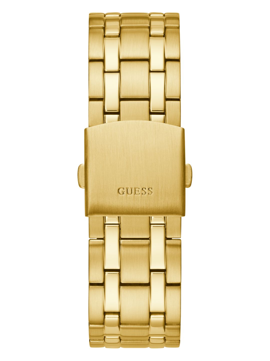 Guess Men 44 mm Quartz Multifunction Analog Black Dial Gold Stainless Steel Strap Watch GW0260G2
