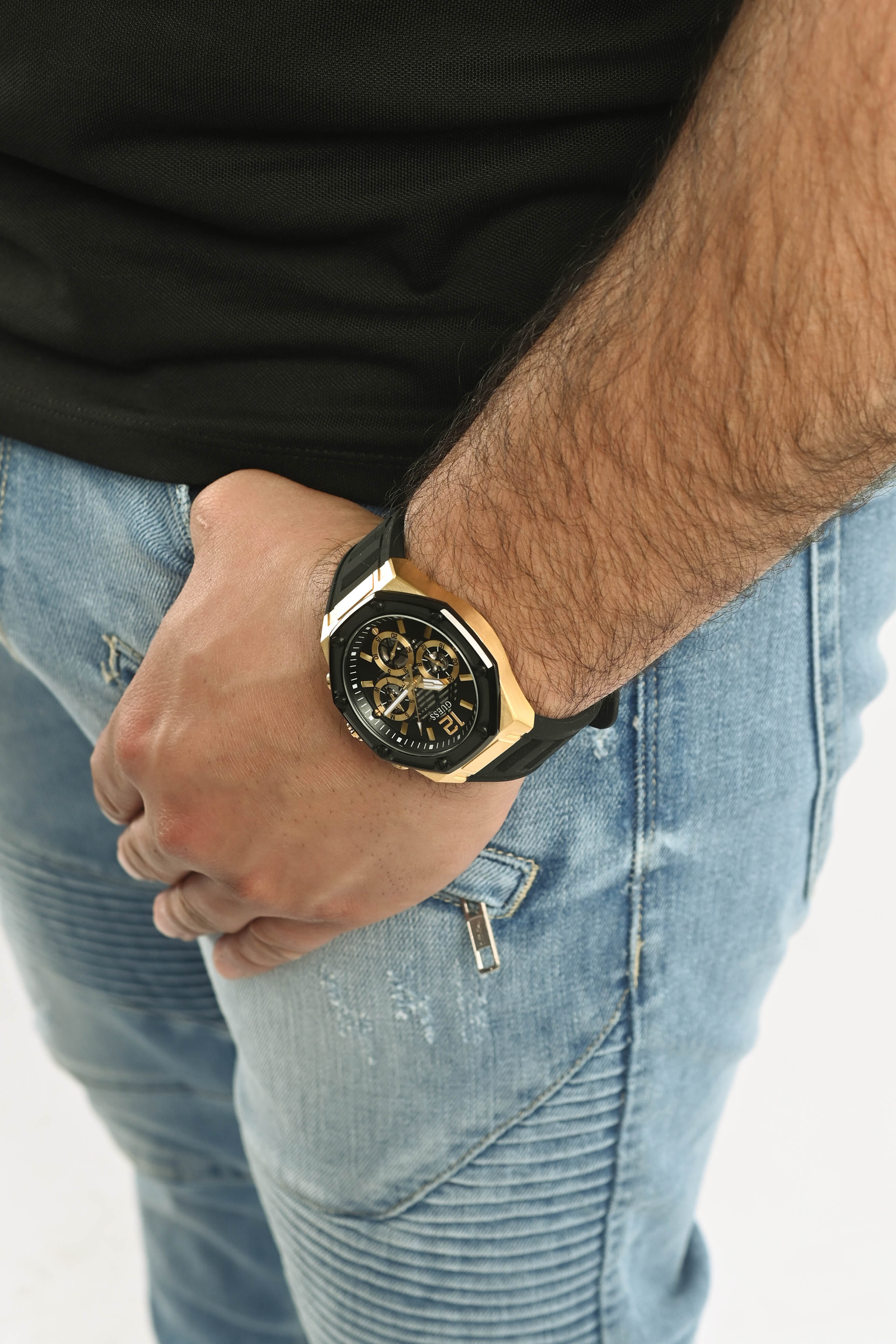Guess Analog Black Dial Men's Watch GW0263G1