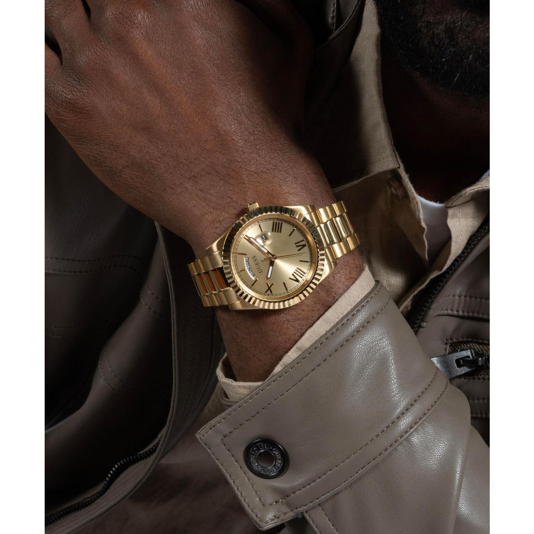 Guess Champagne Dial 42 mm Men Analog Watch GW0265G2