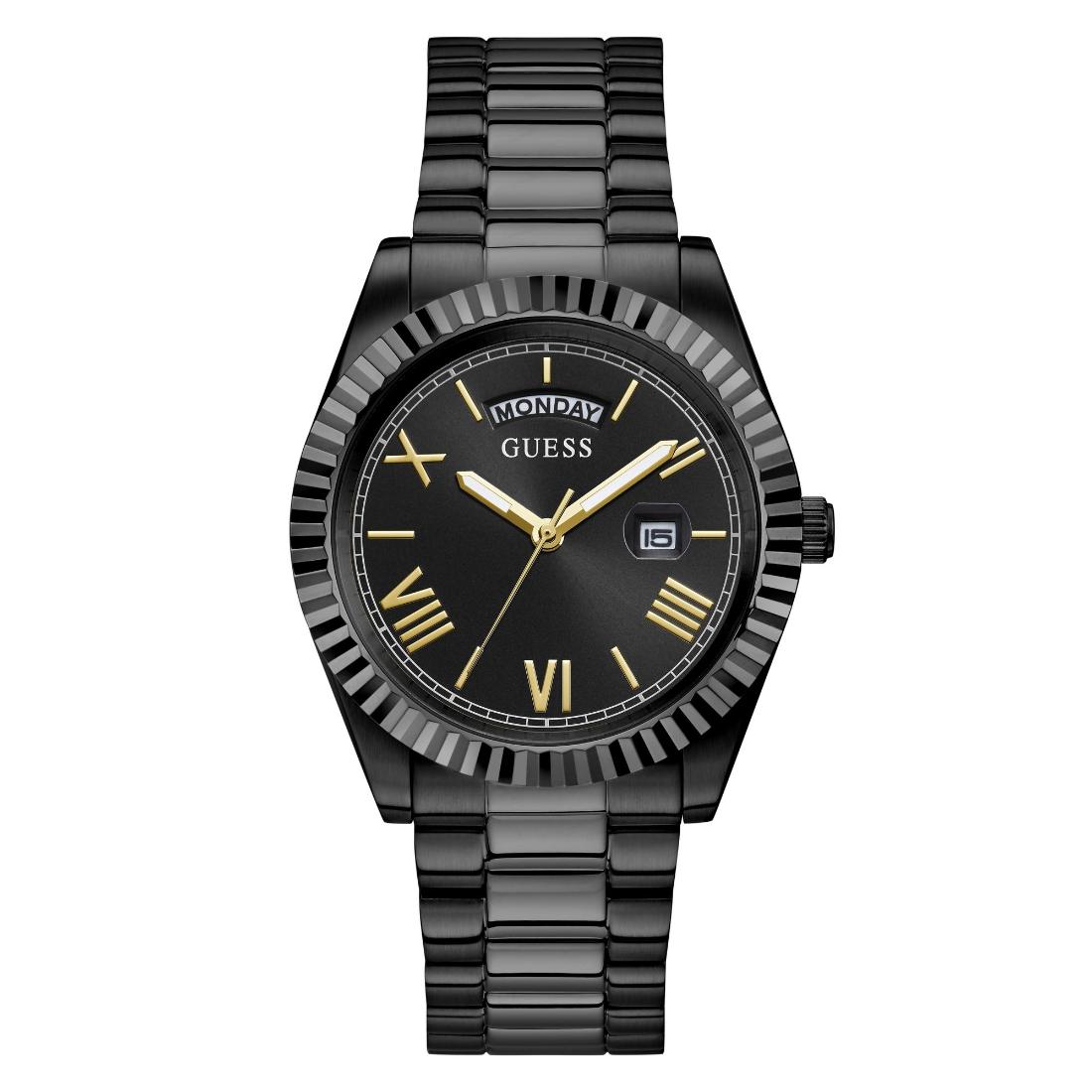 Guess Men 42 mm Black Dial Analog Watch GW0265G4