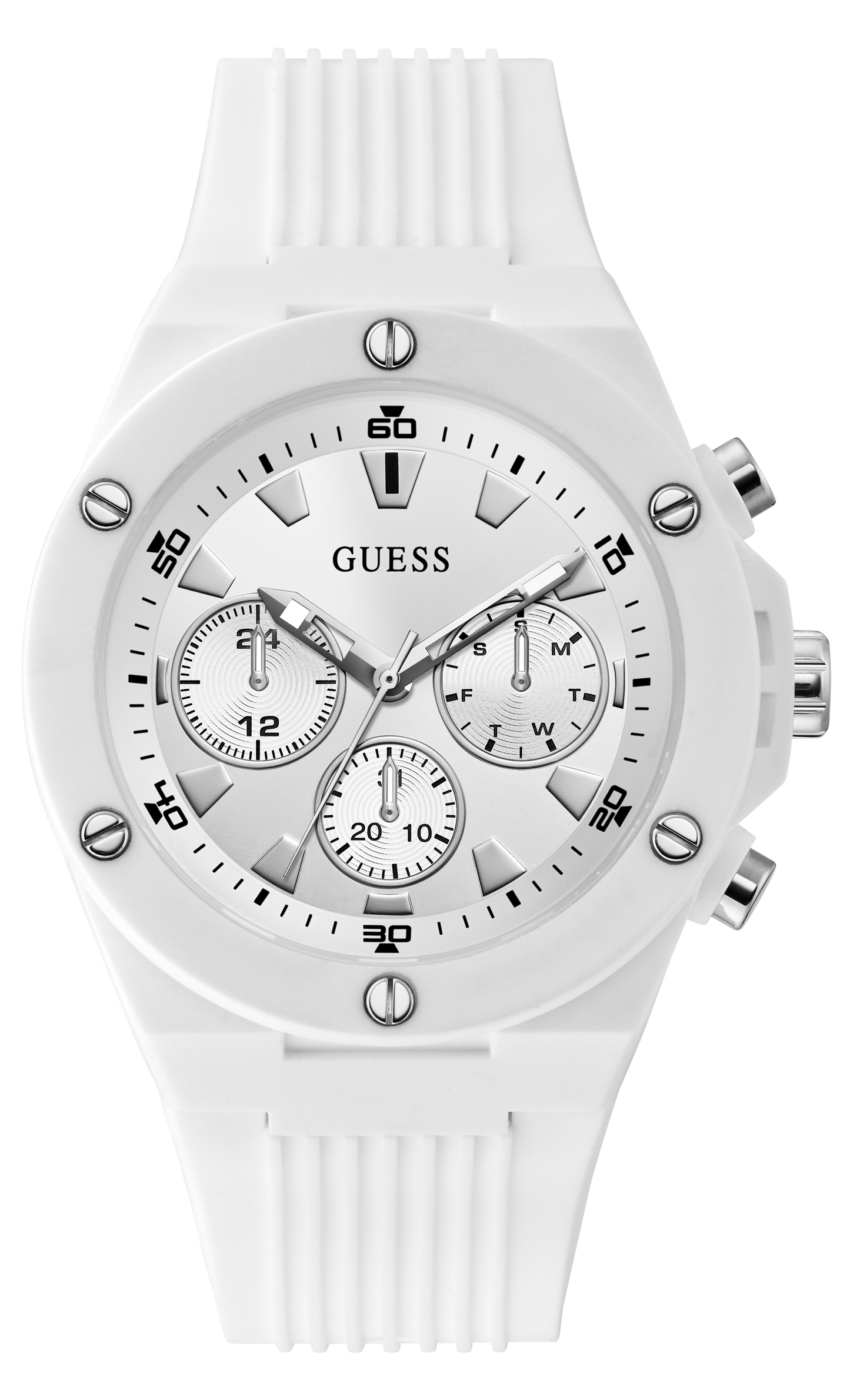 Guess Men White Dial Analog Watch - GW0268G1