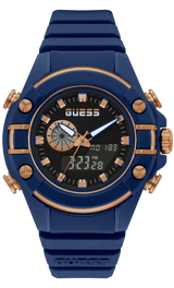 Guess Men 47 mm Analog Digital Black Dial Watch GW0269G2