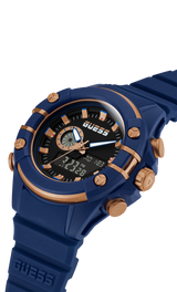 Guess Men 47 mm Analog Digital Black Dial Watch GW0269G2