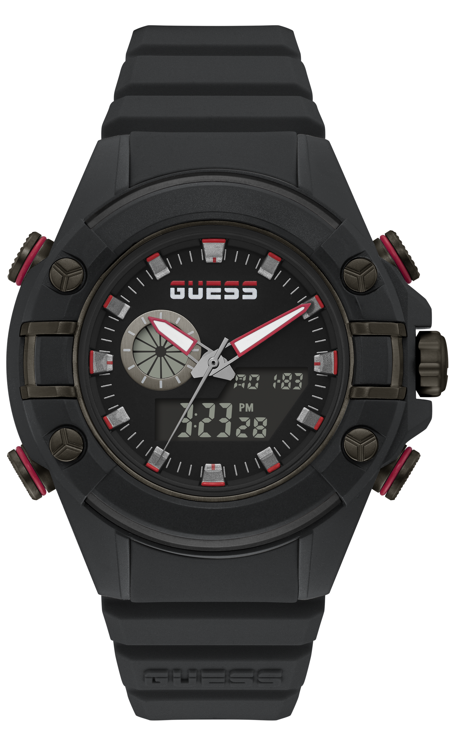 Guess Analog Digital Black Dial Men's Watch GW0269G3