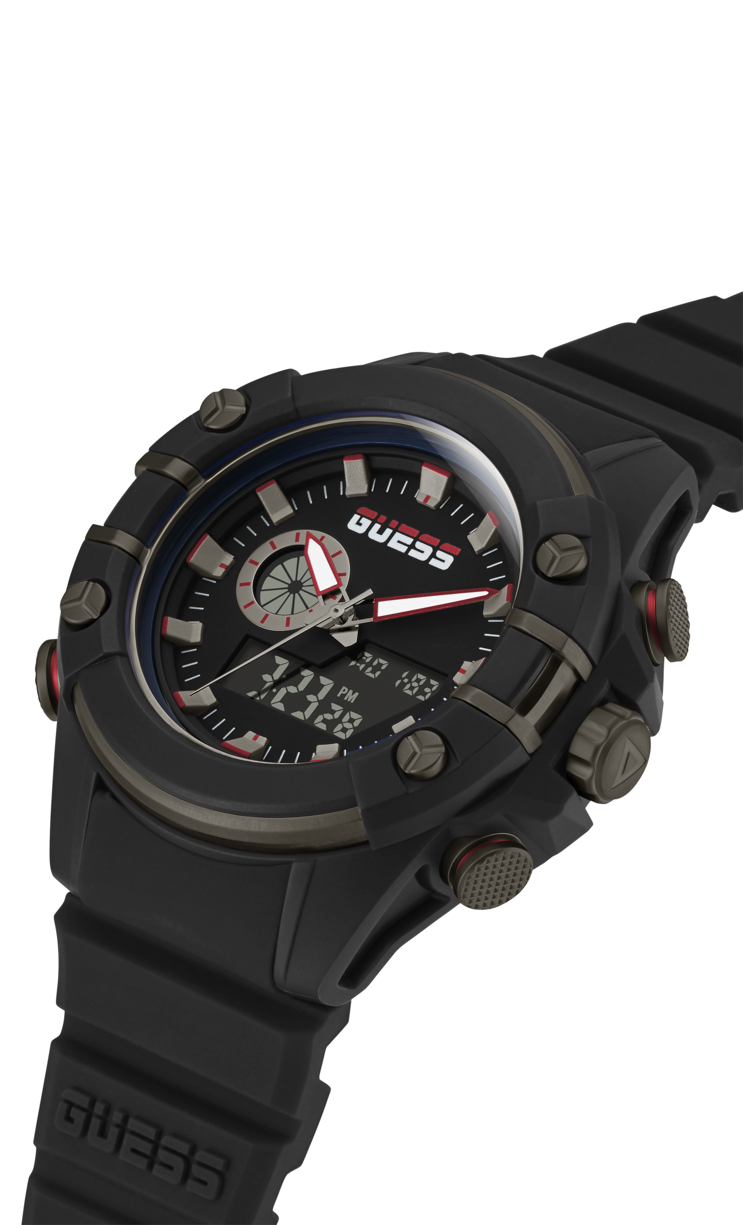Guess Analog Digital Black Dial Men's Watch GW0269G3