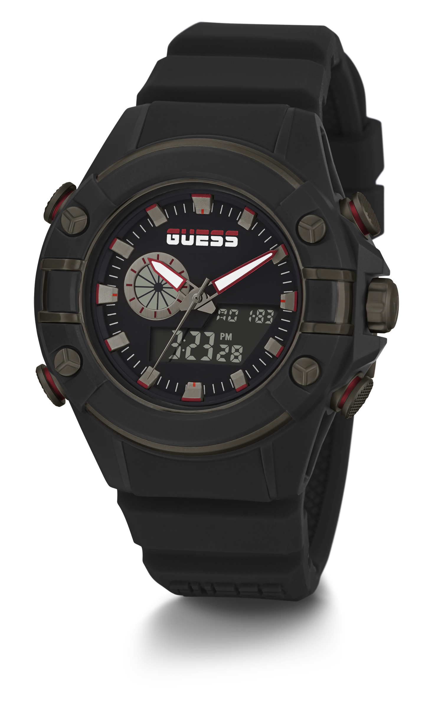 Guess Analog Digital Black Dial Men's Watch GW0269G3