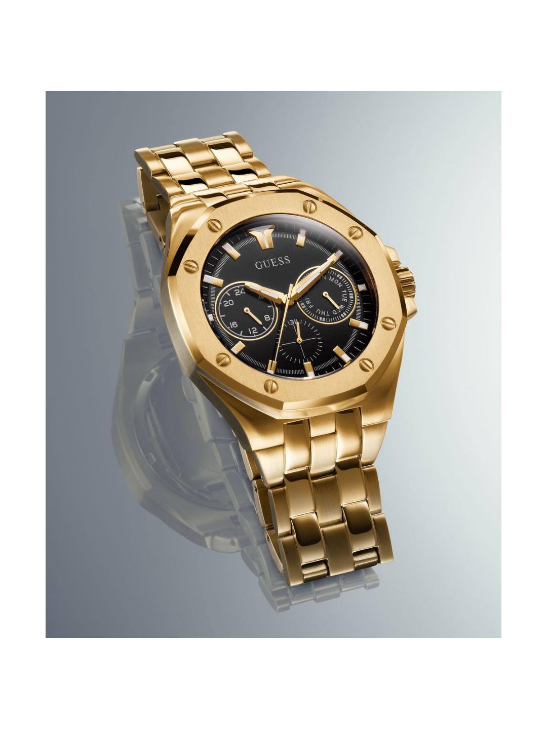 Guess Sport Men 46 mm Black Dial Chrono Watch GW0278G2