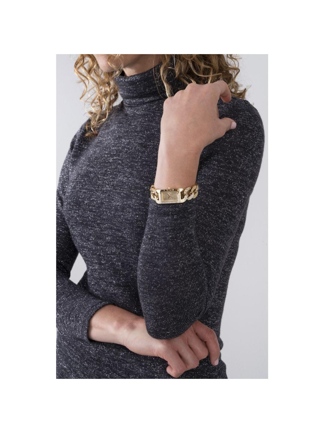Guess Trend Women 19 mm Gold Dial Analog Watch GW0298L2