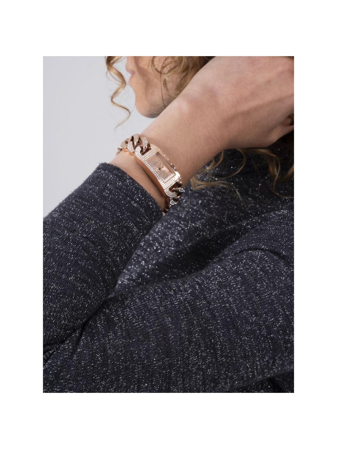 Guess Trend Women 19 mm Rose Gold Dial Analog Watch GW0298L3