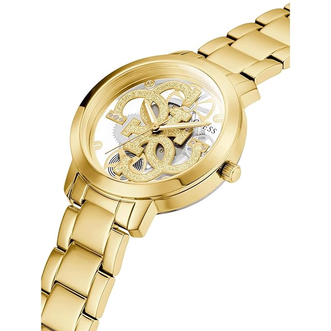 Guess Clear Gold Dial Women Analog Watch GW0300L2